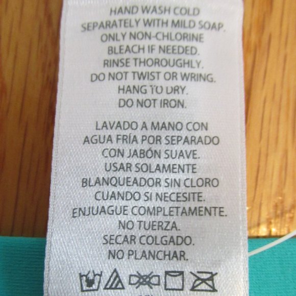 MOXI BLU WOMEN'S SIZE 4X (26-28W) SWIM SUIT BRIEFS BLACK & TEAL TANKINI NWT - Picture 5 of 5